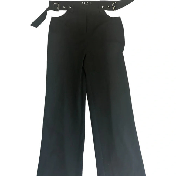 Motel wide leg  hip cut out pants size S excellent condition - Picture 2 of 7